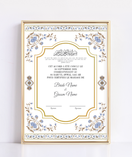 Certificat de Mariage